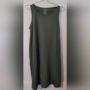 Wool& Camellia Tank Dress Marine Blue Medium